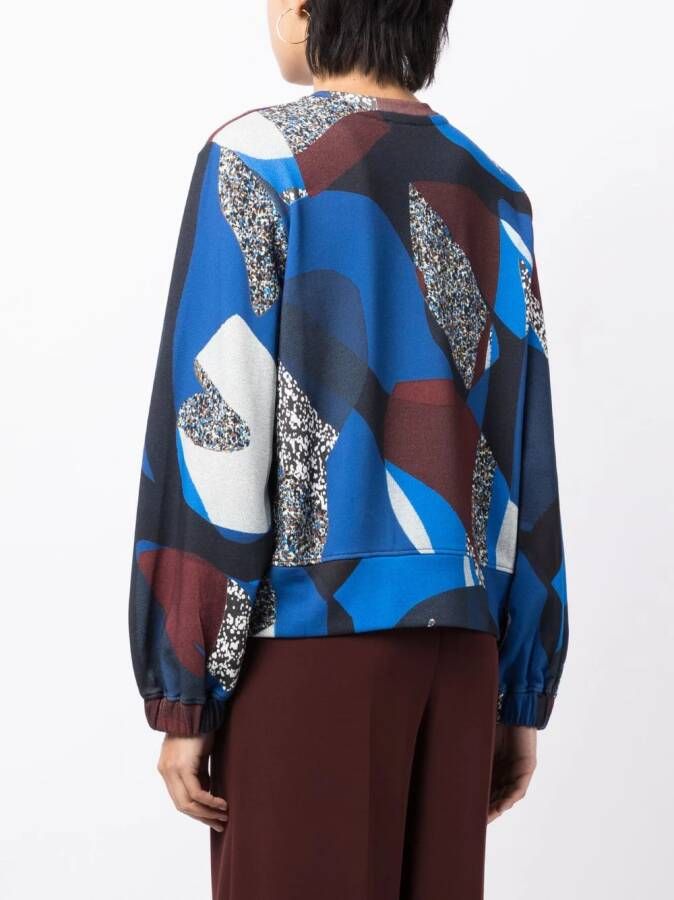 Paul Smith Sweater met tijgerprint Blauw