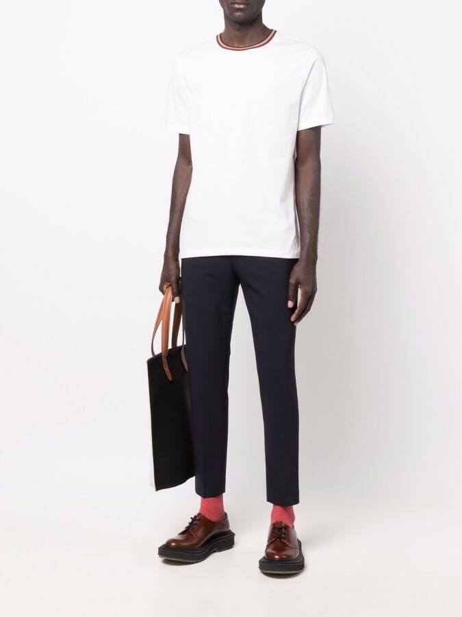 Paul Smith T-shirt met contrasterende afwerking Wit