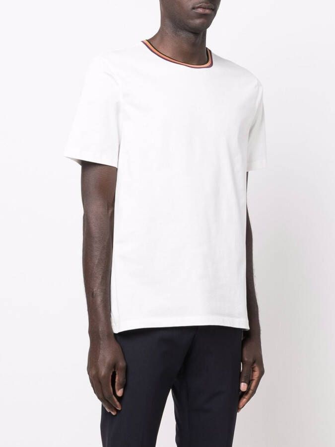 Paul Smith T-shirt met contrasterende afwerking Wit