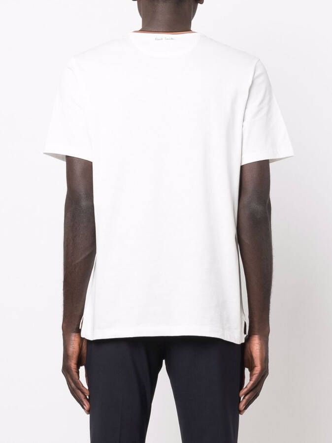 Paul Smith T-shirt met contrasterende afwerking Wit