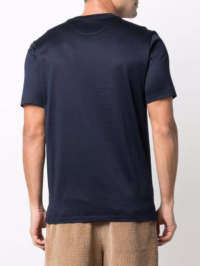 Paul Smith T-shirt met zak Blauw