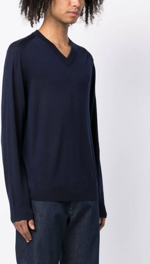 Paul Smith Trui met V-hals Blauw