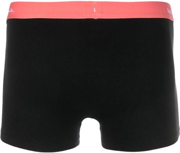 Paul Smith Vijf boxershorts met logoband Zwart