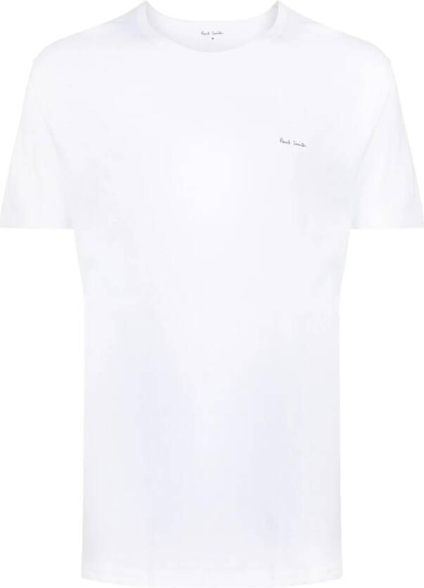 Paul Smith Vijf katoenen T-shirts Wit
