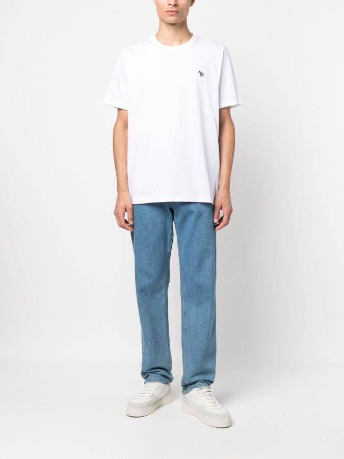 PS Paul Smith T-shirt met logopatch Wit