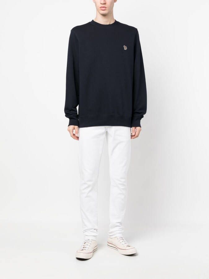 PS Paul Smith Sweater met zebrapatch Blauw