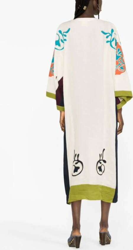PAULA Linnen jurk Beige