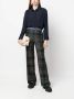 PAULA Blouse met sjaaldetail Blauw - Thumbnail 2