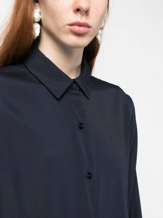PAULA Blouse met sjaaldetail Blauw
