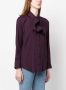 PAULA Blouse met sjaaldetail Paars - Thumbnail 3