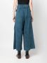 PAULA Broek met wijde pijpen Blauw - Thumbnail 4