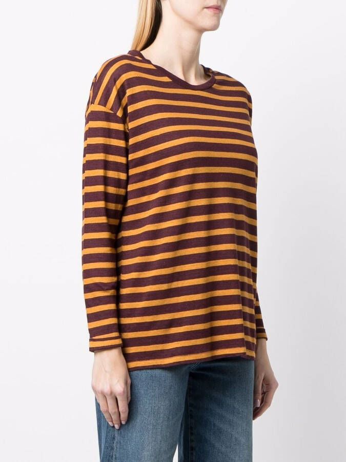 PAULA Gestreept T-shirt Geel