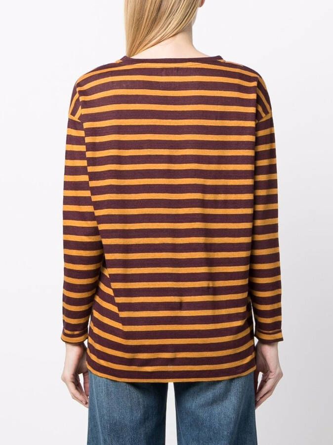 PAULA Gestreept T-shirt Geel