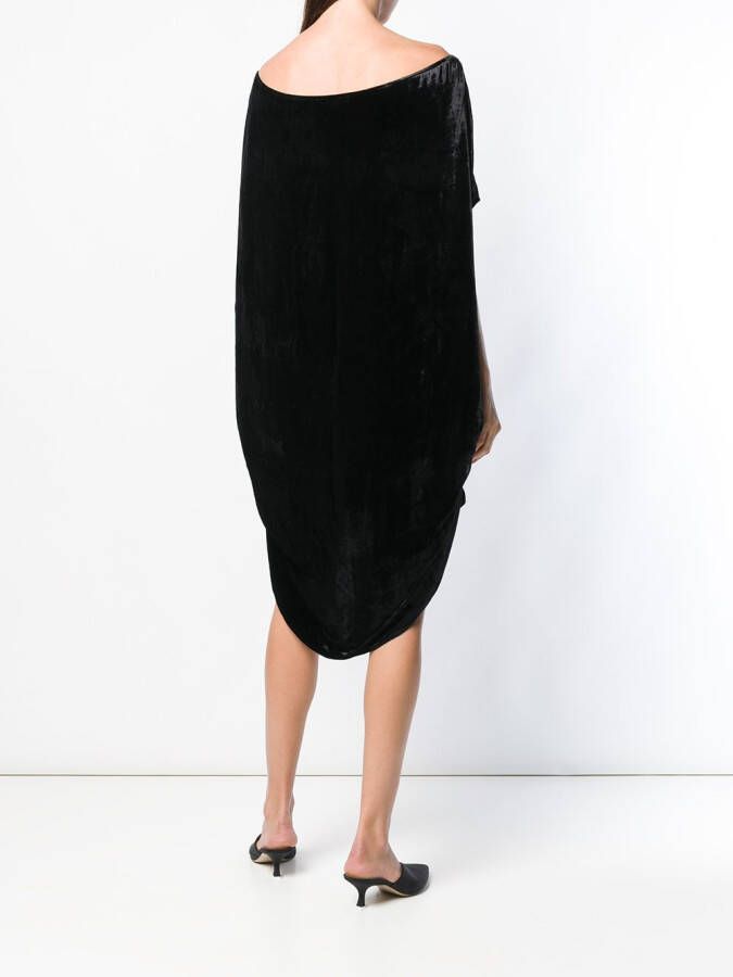 Paula Knorr asymmetrische midi-jurk Zwart