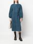 PAULA Midi-jurk met pofmouwen Blauw - Thumbnail 2