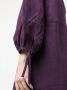 PAULA Midi-jurk met pofmouwen Paars - Thumbnail 5