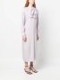 PAULA Midi-jurk met sjaaldetail Paars - Thumbnail 3