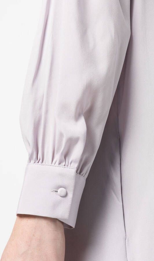 PAULA Midi-jurk met sjaaldetail Paars