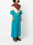 PAULA Maxi-jurk met vlakken Blauw - Thumbnail 3