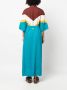 PAULA Maxi-jurk met vlakken Blauw - Thumbnail 4