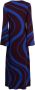 PAULA Maxi-jurk met jacquard Rood - Thumbnail 2