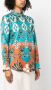 PAULA Getailleerd blouse Blauw - Thumbnail 3