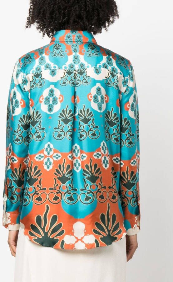PAULA Getailleerd blouse Blauw