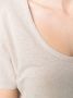 PAULA T-shirt met diepe V-hals Beige - Thumbnail 5