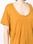 PAULA T-shirt met V-hals Geel - Thumbnail 5