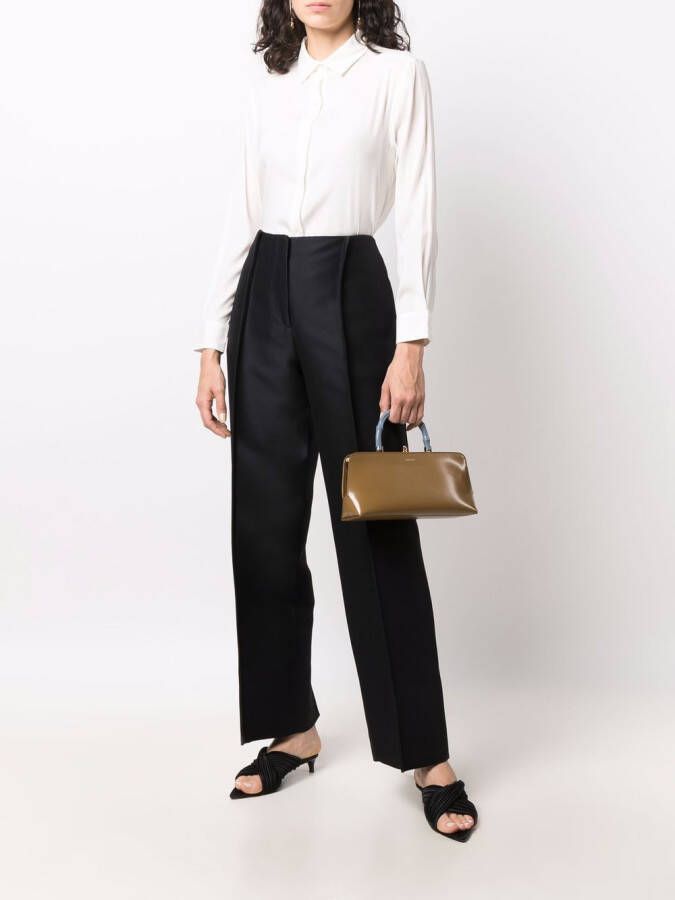 PAULA Zijden blouse Beige