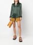 PAULA Zijden blouse Groen - Thumbnail 2