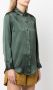 PAULA Zijden blouse Groen - Thumbnail 3