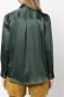 PAULA Zijden blouse Groen - Thumbnail 4