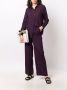 PAULA Zijden blouse Paars - Thumbnail 2
