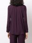 PAULA Zijden blouse Paars - Thumbnail 4