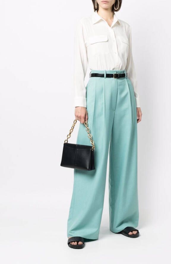PAULA Zijden blouse Wit