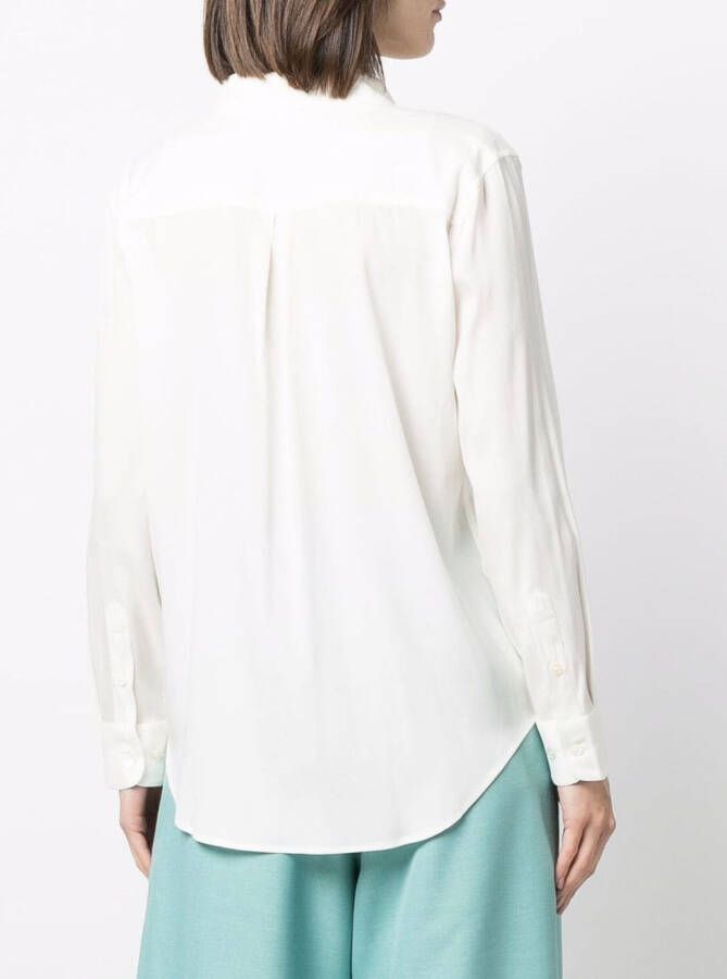 PAULA Zijden blouse Wit