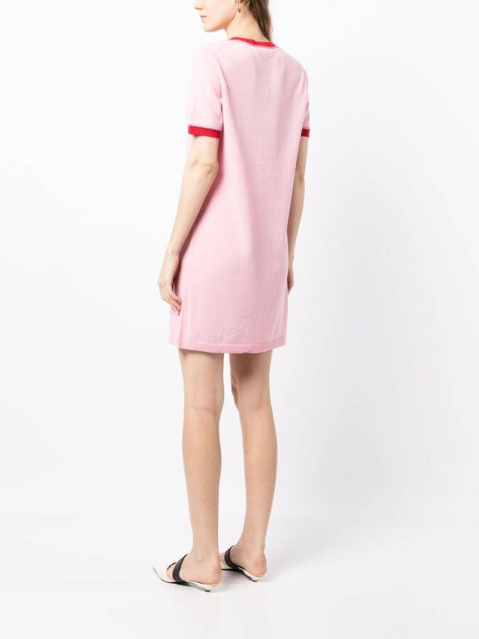 Paule Ka Gebreide jurk Roze