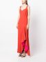 Paule Ka Maxi-jurk met contrasterende voering Oranje - Thumbnail 3