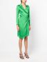 Paule Ka Midi-jurk met striksluiting aan de zijkant Groen - Thumbnail 3