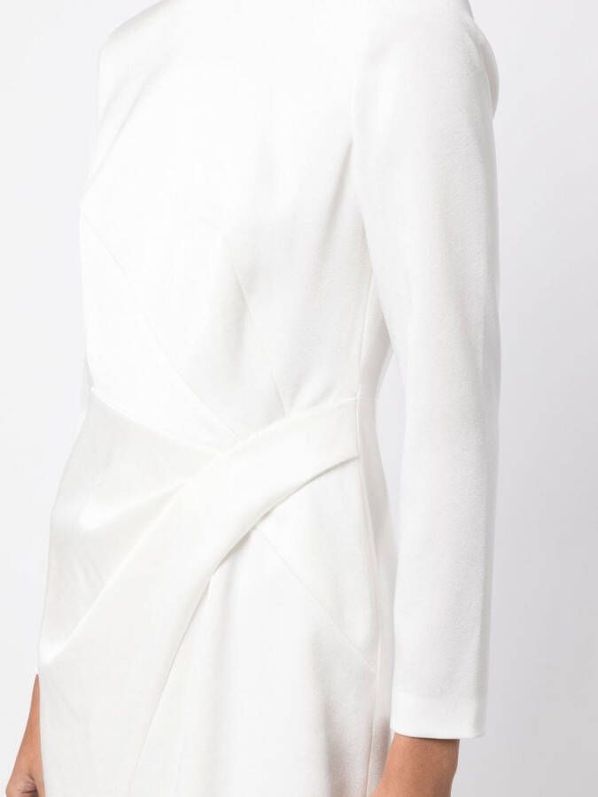 Paule Ka Mini-jurk met gedrapeerd detail Wit