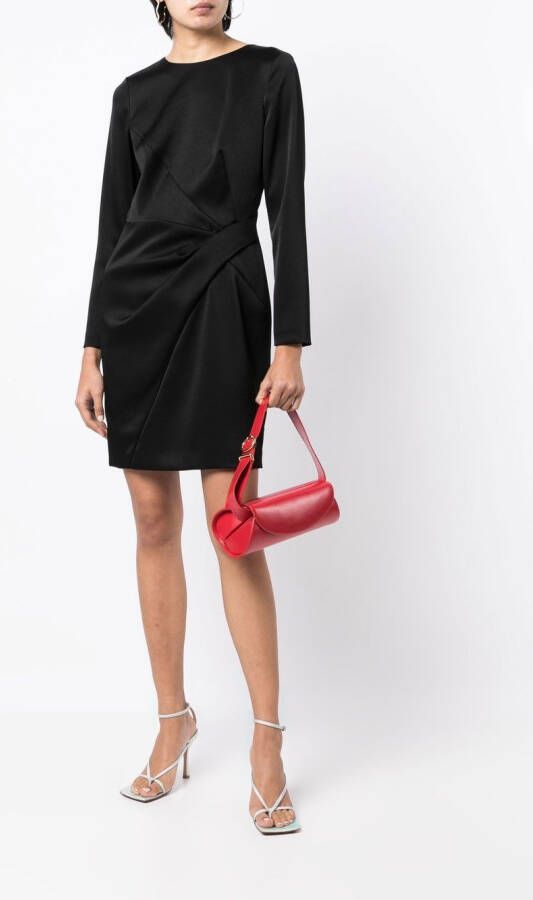 Paule Ka Mini-jurk met gedrapeerd detail Zwart