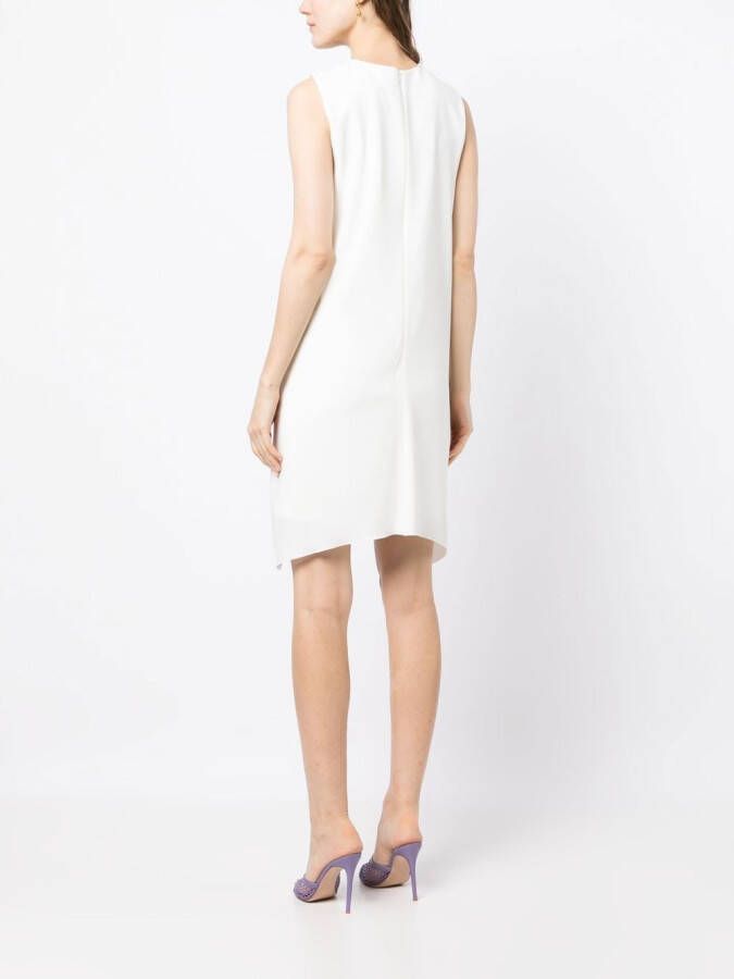 Paule Ka Mini-jurk met geknoopt detail Wit
