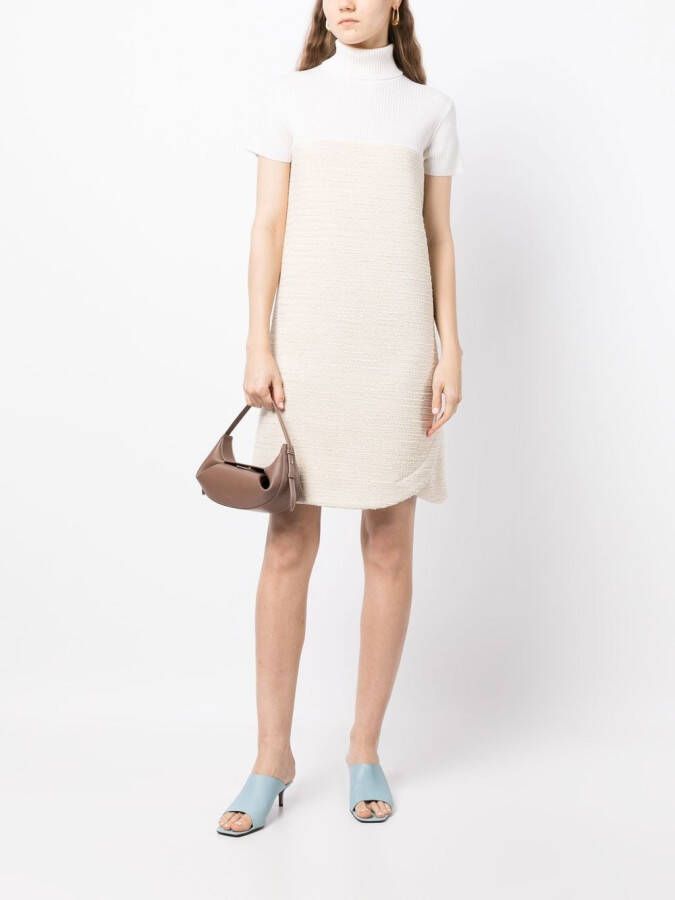 Paule Ka Tweed mini-jurk Wit