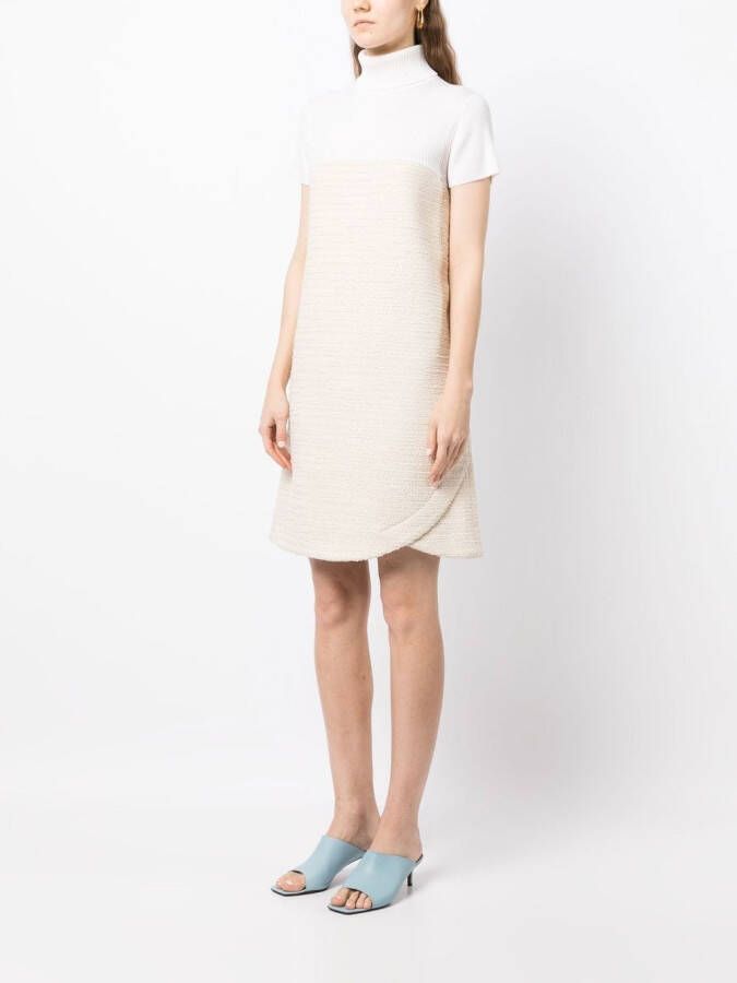 Paule Ka Tweed mini-jurk Wit