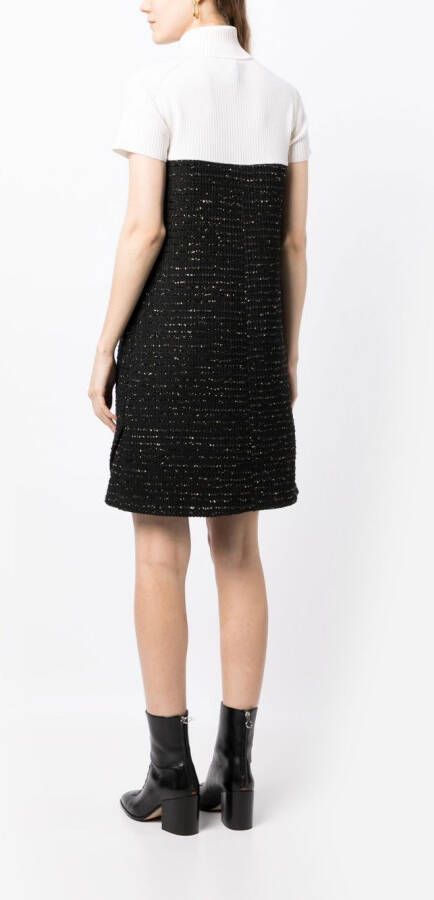 Paule Ka Tweed mini-jurk Zwart