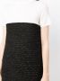Paule Ka Tweed mini-jurk Zwart - Thumbnail 5
