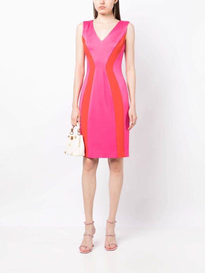 Paule Ka Tweekleurige jurk Roze
