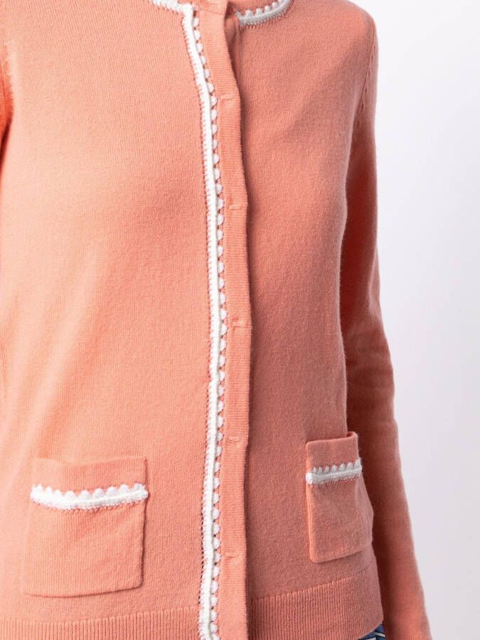 Paule Ka Vest met contrasterende afwerking Roze