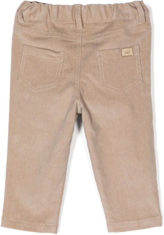 Paz Rodriguez Broek met elastische taille Beige
